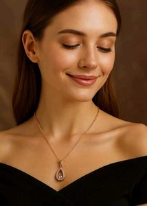 Anti Turnish Teardrop Necklace