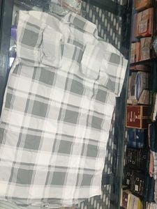 Stylish Grey Checked Shirt