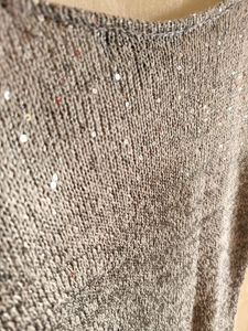 Silver Knitted Top