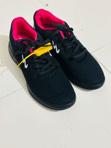 Black & Pink Campus Yoga & Running Shoes