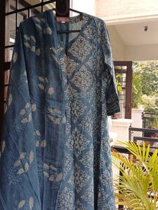 Beautiful Blue Grey Kurta Set