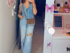 Classy Denim Corset Top With Back Belt Stretchable