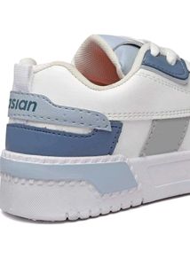 Asian White &amp; Blue Sneakers