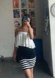 White Satin Top
