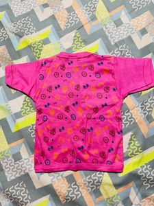 Fuchsia Pink Shirt And Caps Combo