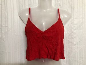 Jennyfer Red Sleeveless Crop Top