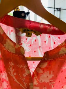 Striped Floral Tunic Top