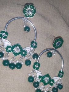 Green Stone Earrings