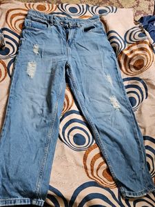 Distressed Light Wash Jeans