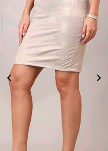 New Elegant Beige Pencil Skirt (Bargainable)