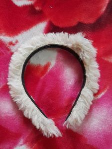Fluffy Jewel Embellished Headband