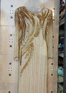 Sequin Embellished Maxi Dress