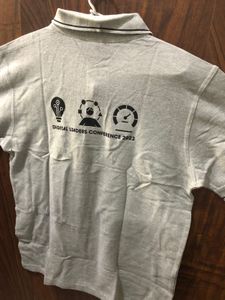Gray Polo T-Shirt Medium