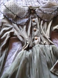 Vintage Style Green Tulle Dress
