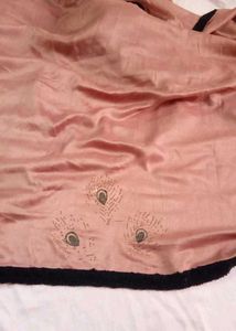 Elegant Pink Embellished Saree