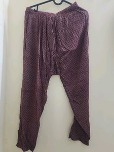 Burgundy Striped Kurta Set