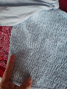Ribbed Ocean Blue Top 🌊