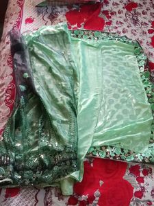 Elegant Green Saree