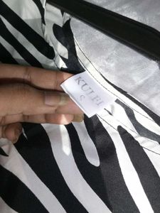 Zebra Printed Crop Top