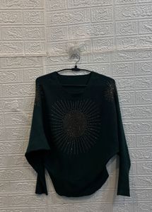 🇮🇹 Italy Imported Embellished Woolen Top