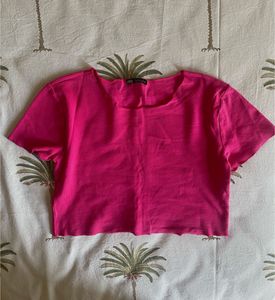ZARA Hot Pink Crop Top