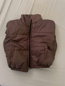 Stylish Puffer Brown Jacket