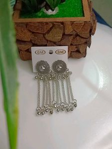 Oxidised Chain Earrings