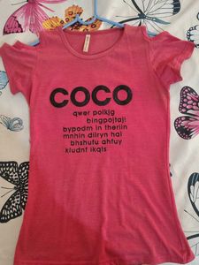Cute Pink COCO Graphic Tee