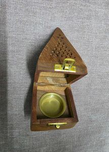 Wooden Incense Burner Box or Dhoopdaani