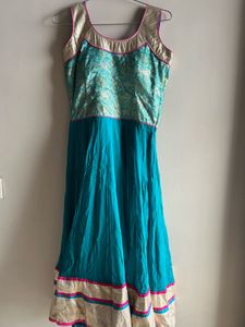 Elegant Anarkali with Dupatta and heavy border