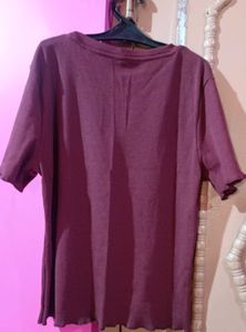 Burgundy Regular Top