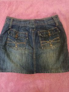 Vintage Denim Skort