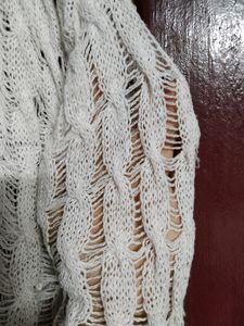 Crochet Shrug Top - White