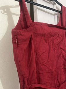 Mehroon Red Dress