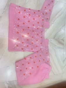 Pink Embellished Salwar Kameez Suit