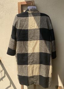 ZARA Women Checked Coat