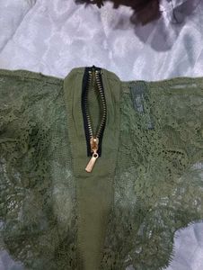 Imported Designer Panty With Zip