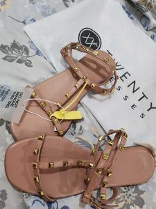 Studded Flats Sandals