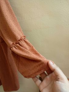 Minimalistic Nude Pink Coloured Tunic Top