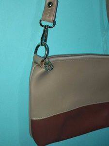 Combo Black Chain Strap Bag And Beige Sling Ba