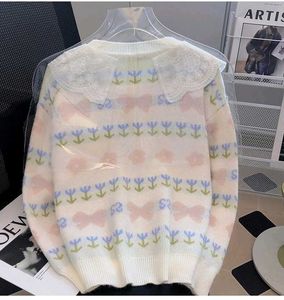 Floral Lace Collar Cardigan