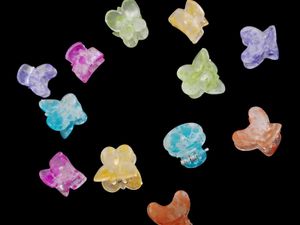 Colorful Mini Hair Claw Clips (Set of 12)