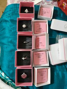 Assorted Fashion Rings Combo Of 6