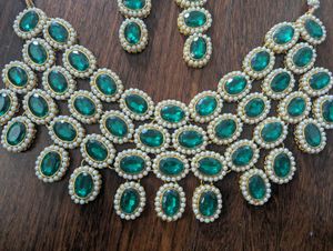 Green jewellery Set