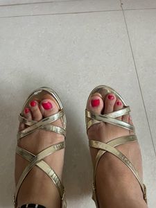 Golden Princess Heels