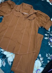 Stylish Brown cord set