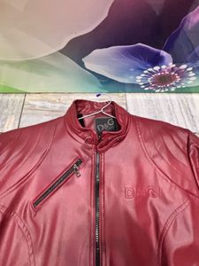 Maroon Leather Jacket