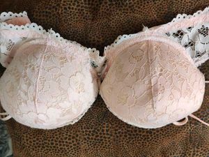Pretty Pink Lace Bra Used
