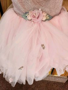 Designer Glitter Frock For 2-3 Yr Olds