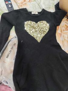 Cute Black Dress w/ Heart